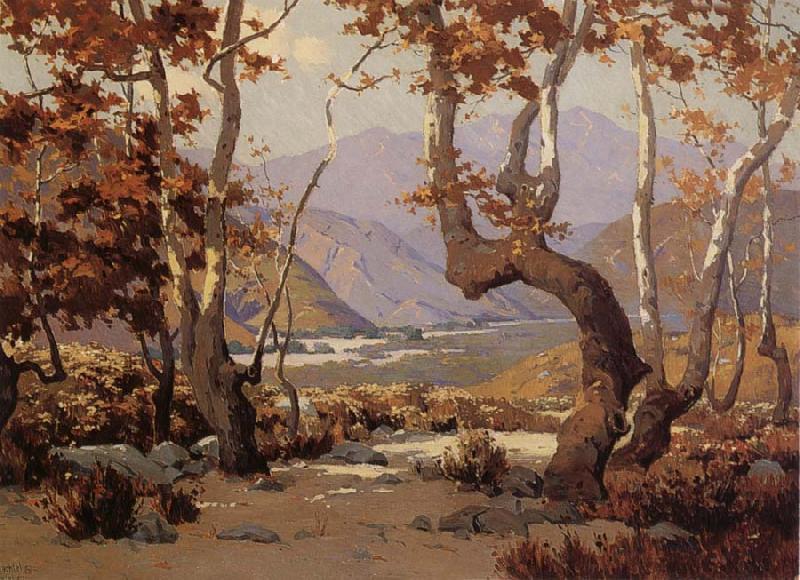 Elmer Wachtel Golder Autumn,Cajon Pass oil painting picture
